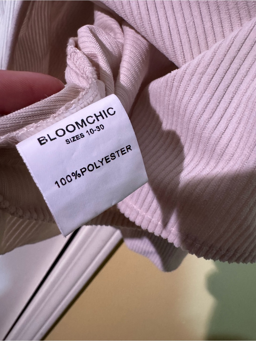 BloomChic Cream Button-Front Peplum Blouse - Picture 5 of 6